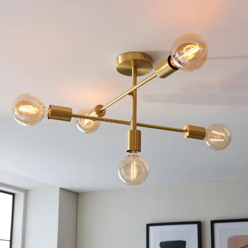 Adjustable track lighting for living roomsStudio 5lt semi flush