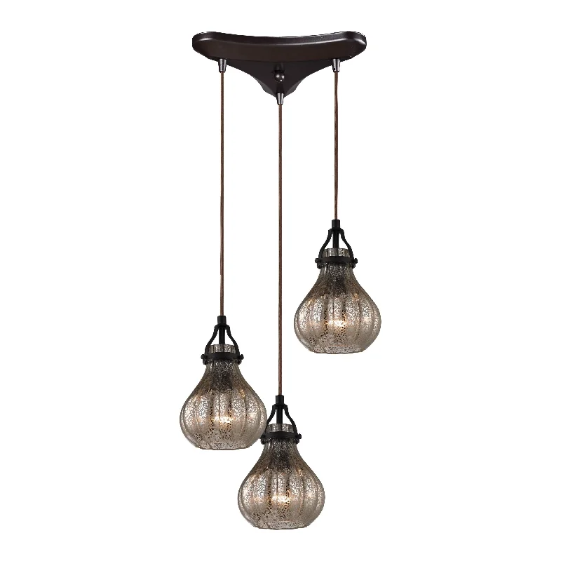 Track lighting for highlighting bookcasesDanica 10" Wide 3-Light Pendant