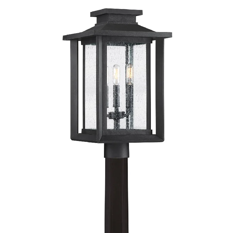 Contemporary track lighting in black finishWakefield Outdoor Post mount Lantern