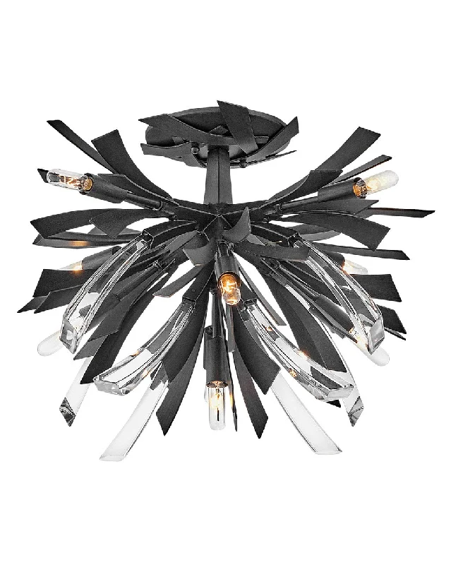 Track lighting with a minimalist track designVida Semi Flush Ceiling Light