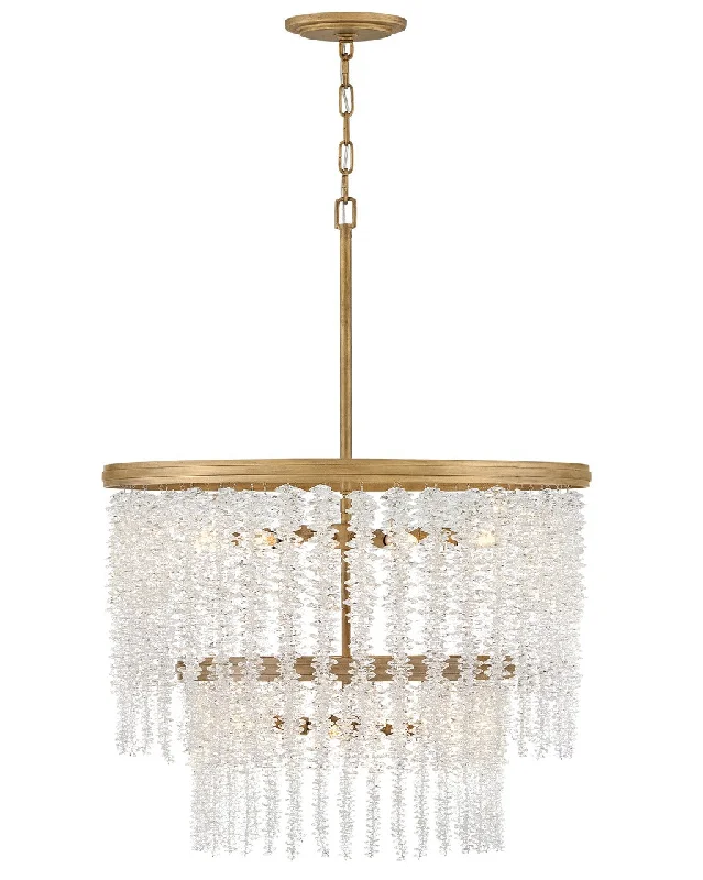 Track lighting with clear glass shadesRubina Tiered Chandelier