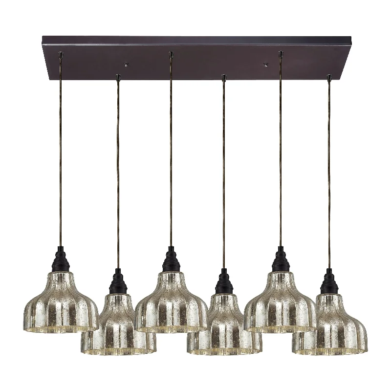 Track lighting with a sleek profileDanica 30" Wide 6-Light Pendant