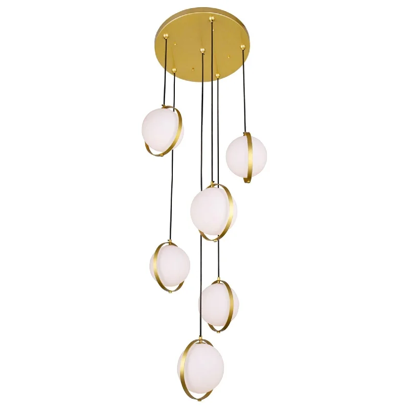 Track lighting with clear glass shadesDa Vinci Pendant