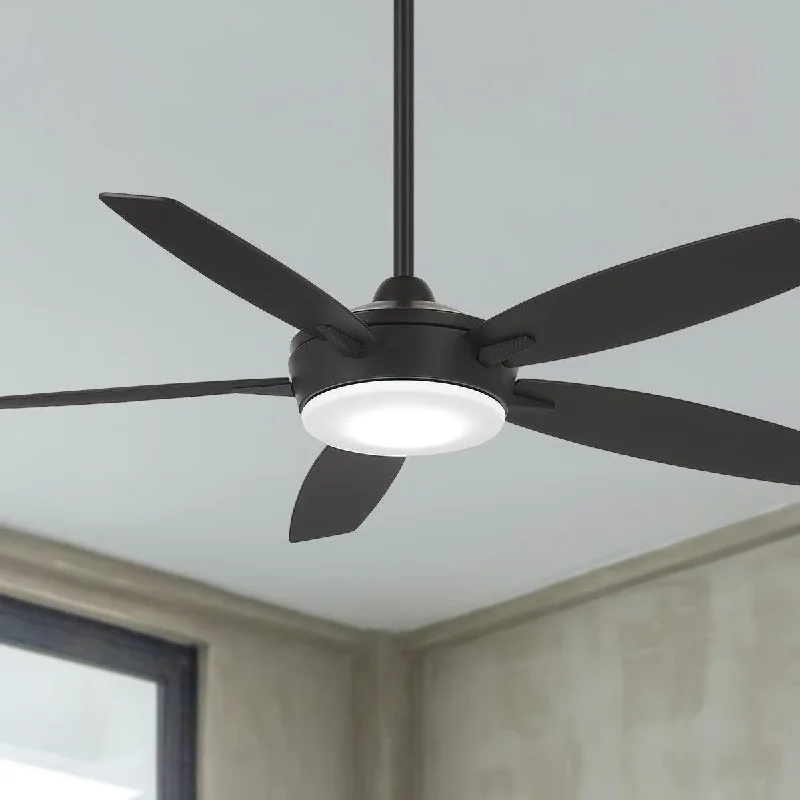 Industrial Wall - Mounted Lighting for Workshop WallsEspace LED 52" Coal Ceiling Fan with Light and Remote