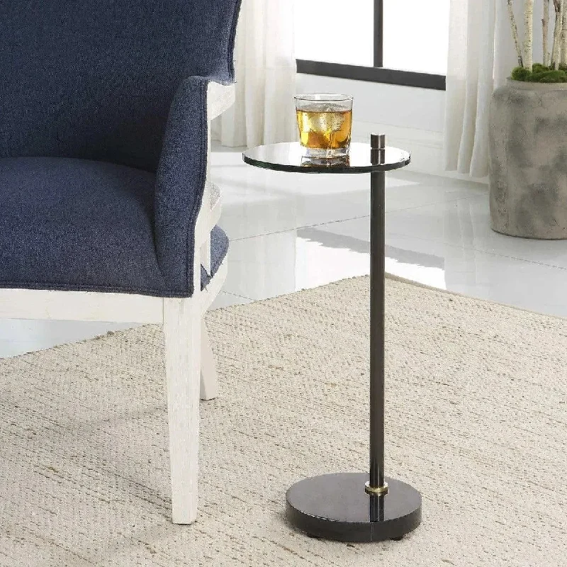 Track lighting with adjustable armsSteward Drink Table