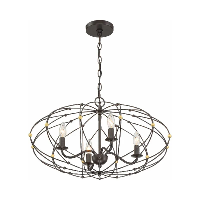 Track lighting for task lighting in workshopsZucca Chandelier