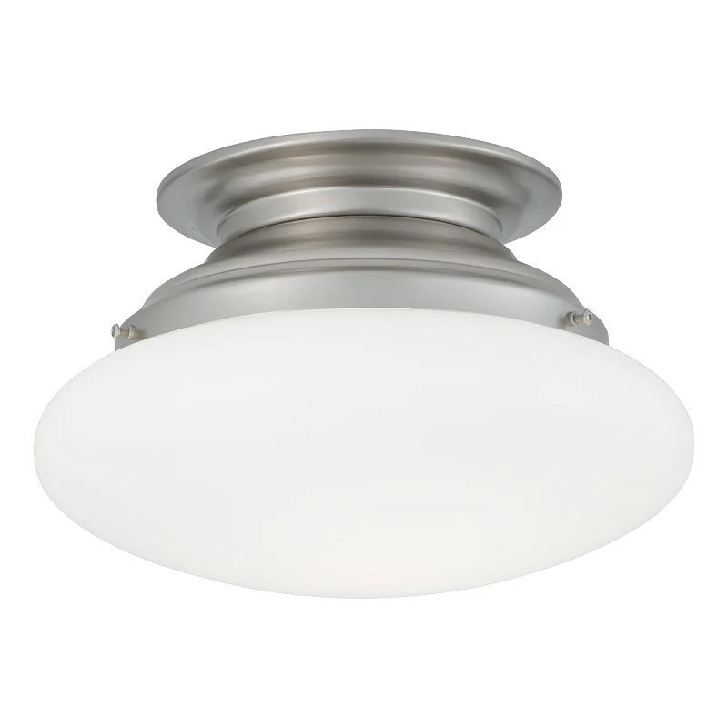 Track lighting with clear glass shadesClayton 12" Flush Mount