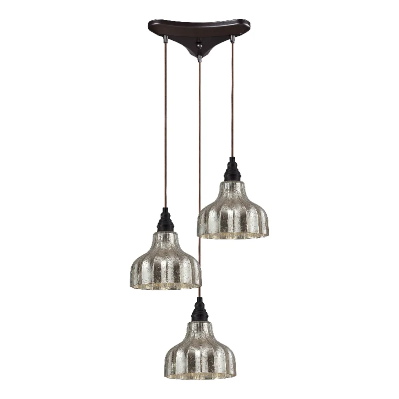 Track lighting for illuminating dining tablesDanica 10" Wide 3-Light Pendant