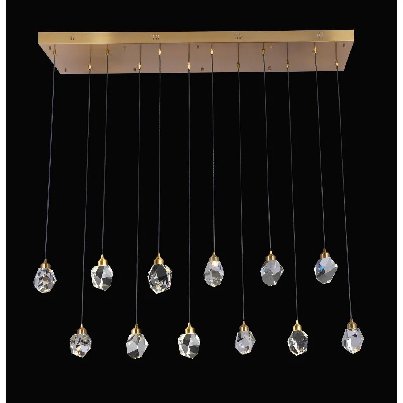 Track lighting with a sleek profileRock Crystal 12-Light Pendant