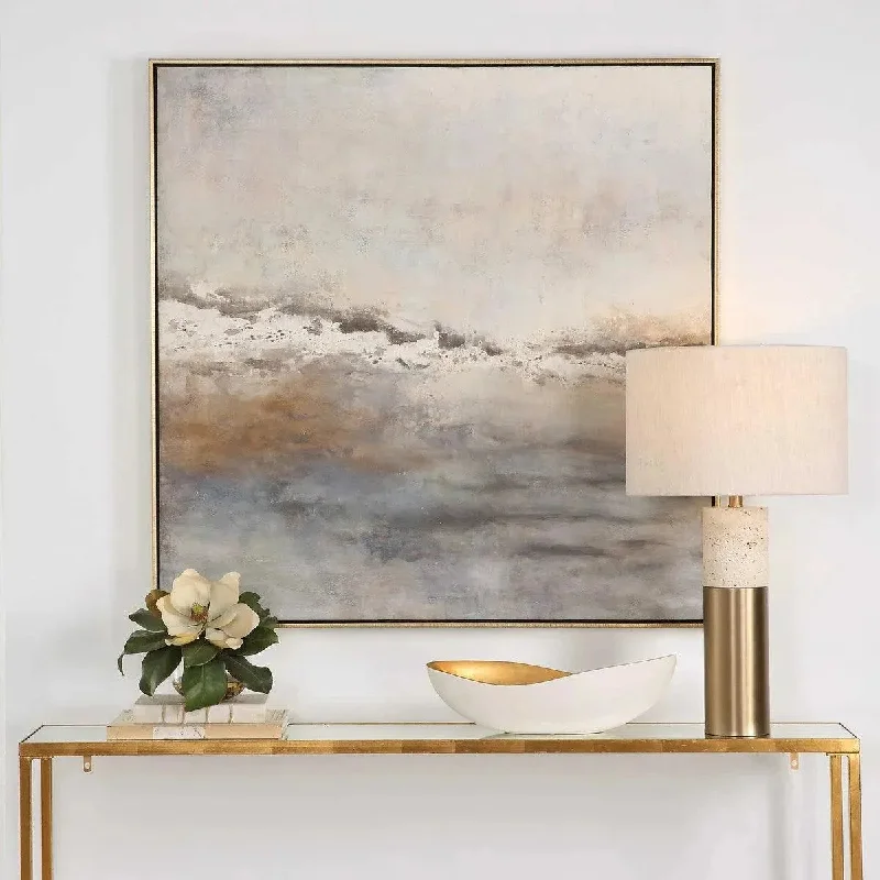 Track lighting with swivel heads for precise aimingStorm Clouds Wall Art