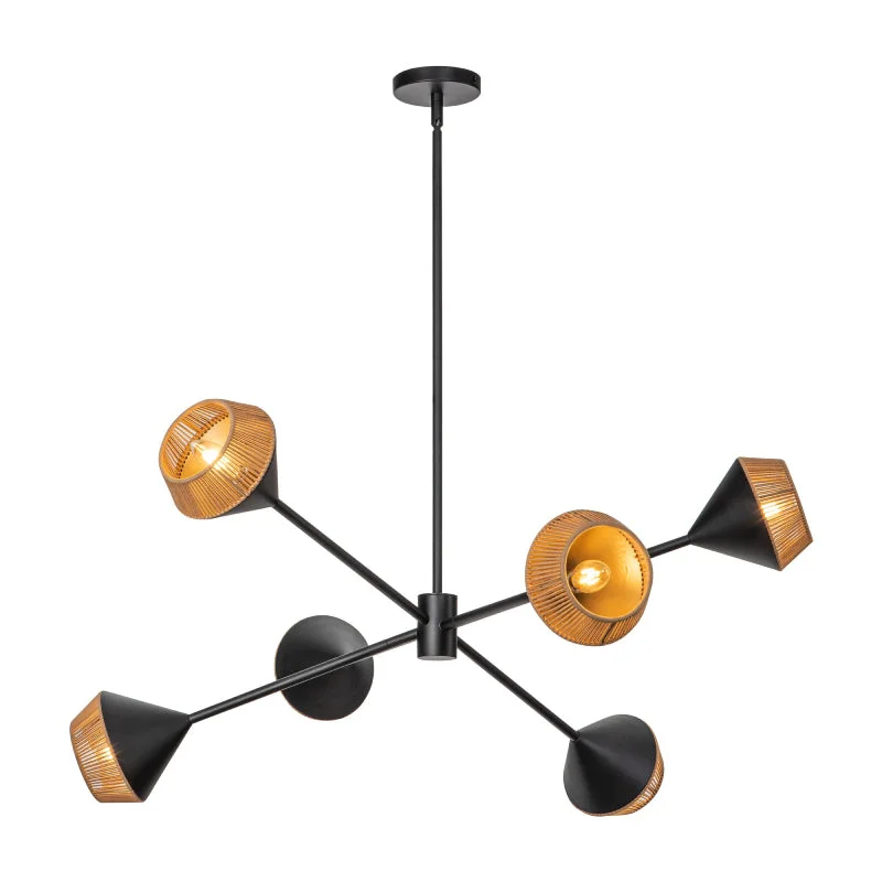 Chandeliers with Murano Glass for a High - End Artistic TouchChandeliers with Murano Glass for a High - End Artistic TouchAlora Mood CH633638 Daphne 6-lt 38" Chandelier