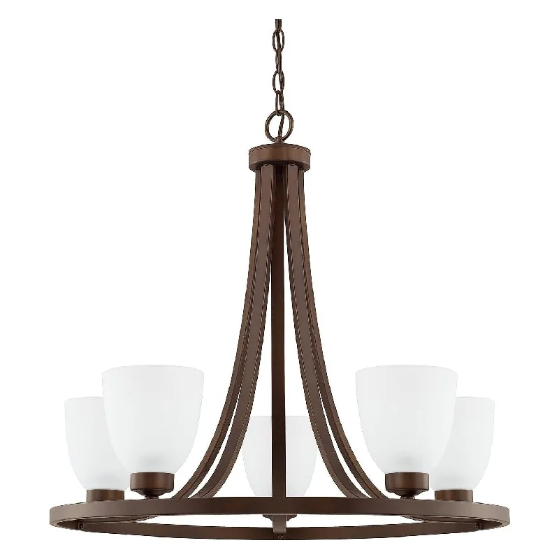 Chandeliers with Metal Frames in Black FinishChandeliers with Metal Frames in Black FinishJameson 5-Light Chandelier