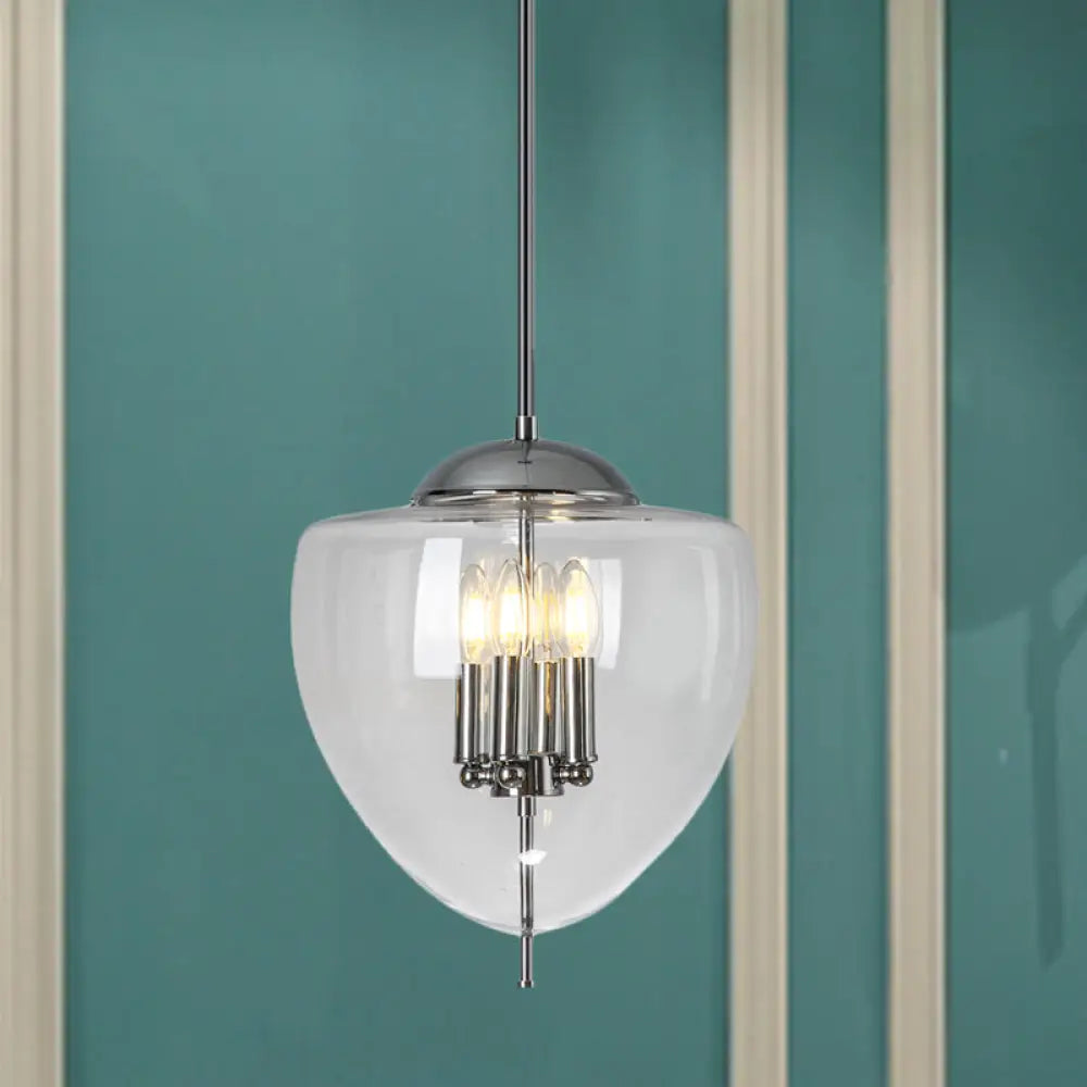 French Country Chandeliers with a Romantic AuraFrench Country Chandeliers with a Romantic AuraPeach Chandelier with Vintage Style and Chrome Finish - Clear Glass Pendant Lamp with 4 Bulbs French Country Chandeliers with a Romantic AuraFrench Country Chandeliers with a Romantic AuraPeach Chandelier with Vintage Style and Chrome Finish - Clear Glass Pendant Lamp with 4 Bulbs