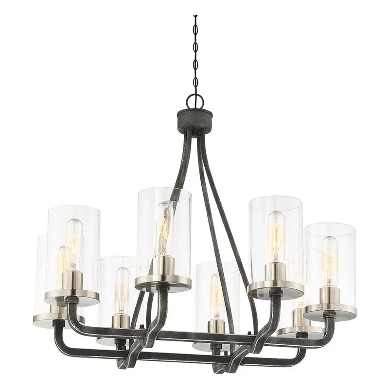 Chandeliers with Frosted Glass for a Softer Light DiffusionChandeliers with Frosted Glass for a Softer Light DiffusionNuvo 60-6128 Sherwood 8-lt 25" Chandelier