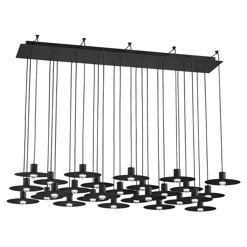 Chandeliers with Adjustable Arms for Directional LightingChandeliers with Adjustable Arms for Directional LightingTech 700TRSPEVS27 Eaves 27-lt 50" LED Chandelier