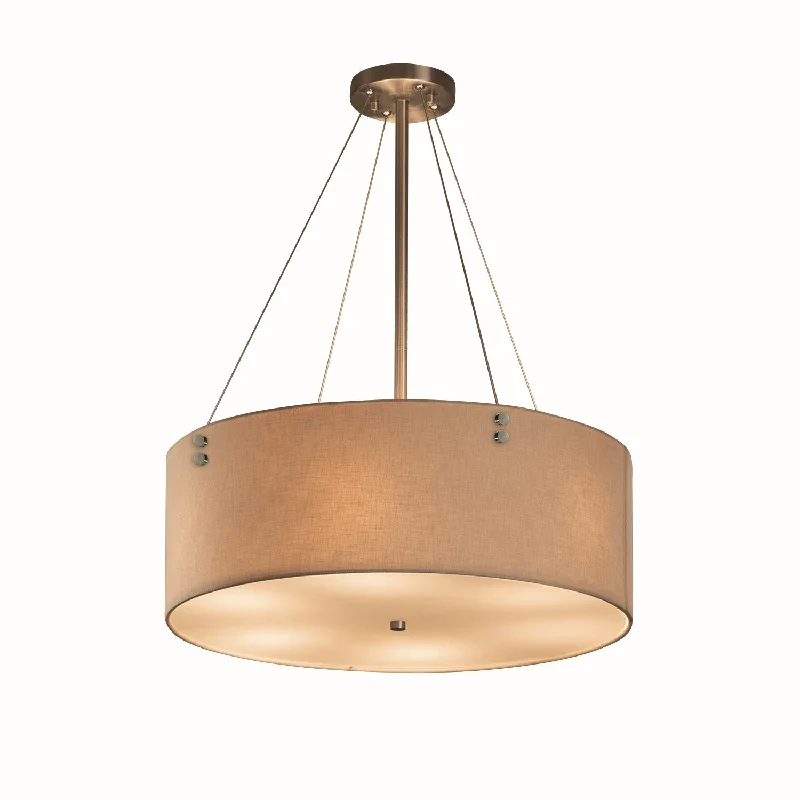 Japanese - Inspired Ceiling Lights with Shoji - Screen - like DiffusersJapanese - Inspired Ceiling Lights with Shoji - Screen - like DiffusersTextile LED Pendant
