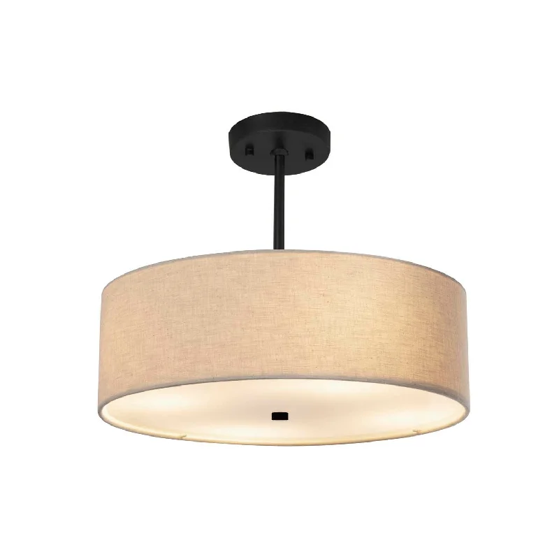 Tropical - Themed Ceiling Lights with Palm - Leaf Shapes and Rattan WrapsTropical - Themed Ceiling Lights with Palm - Leaf Shapes and Rattan WrapsTextile Three Light Pendant