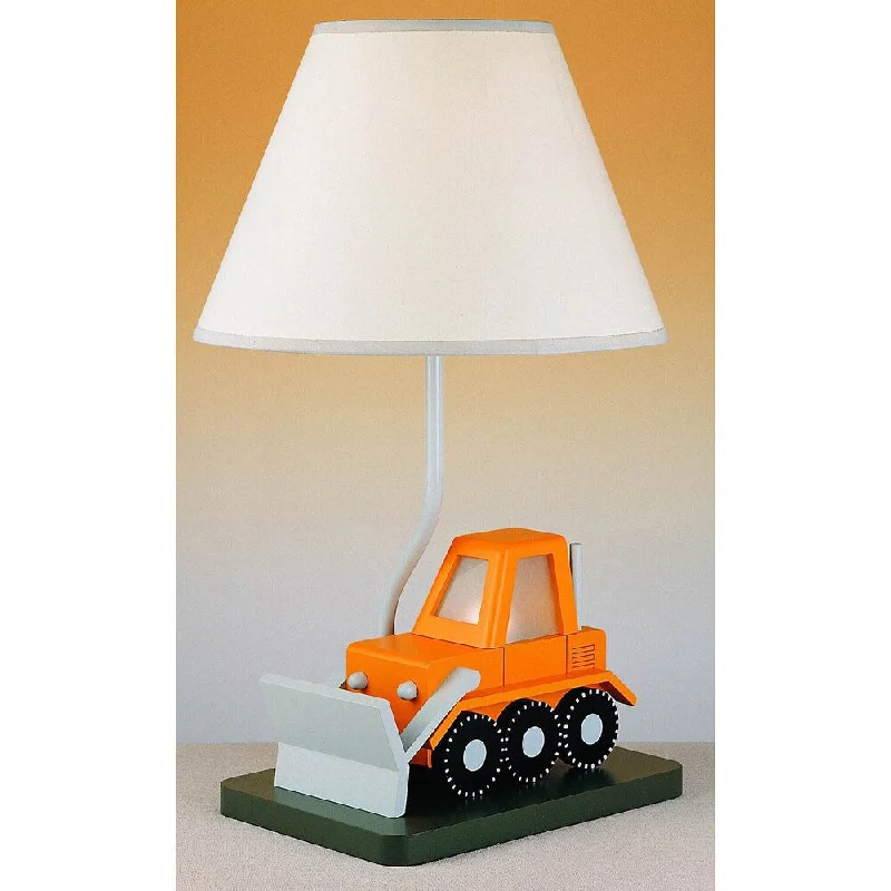 glass table lamps with a frosted surface for soft light diffusionglass table lamps with a frosted surface for soft light diffusionCal Lighting Kids Bulldozer Table Lamp