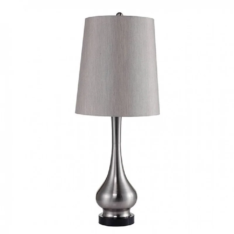 coastal style table lamps with nautical elements for beach housescoastal style table lamps with nautical elements for beach housesTERI Contemporary Table Lamp, Silver Base With White Shade
