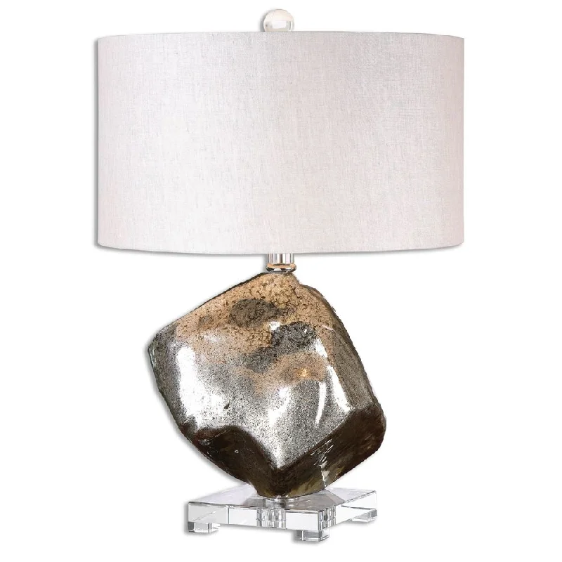 industrial style table lamps with exposed bulbs for loft apartmentsindustrial style table lamps with exposed bulbs for loft apartmentsUttermost Everly 1-light Crystal Foot Table Lamp